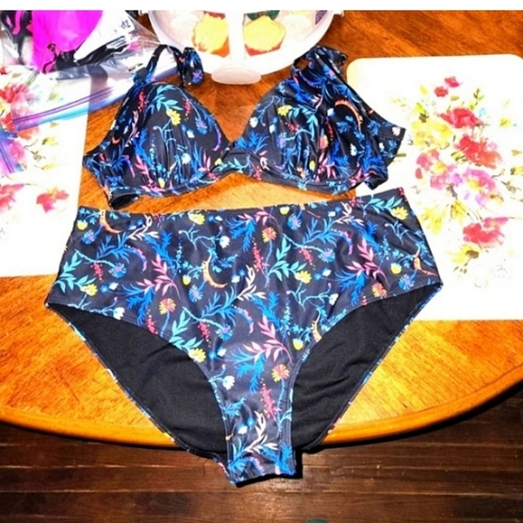 NEW Shein floral bikini size 3x - Picture 1 of 2